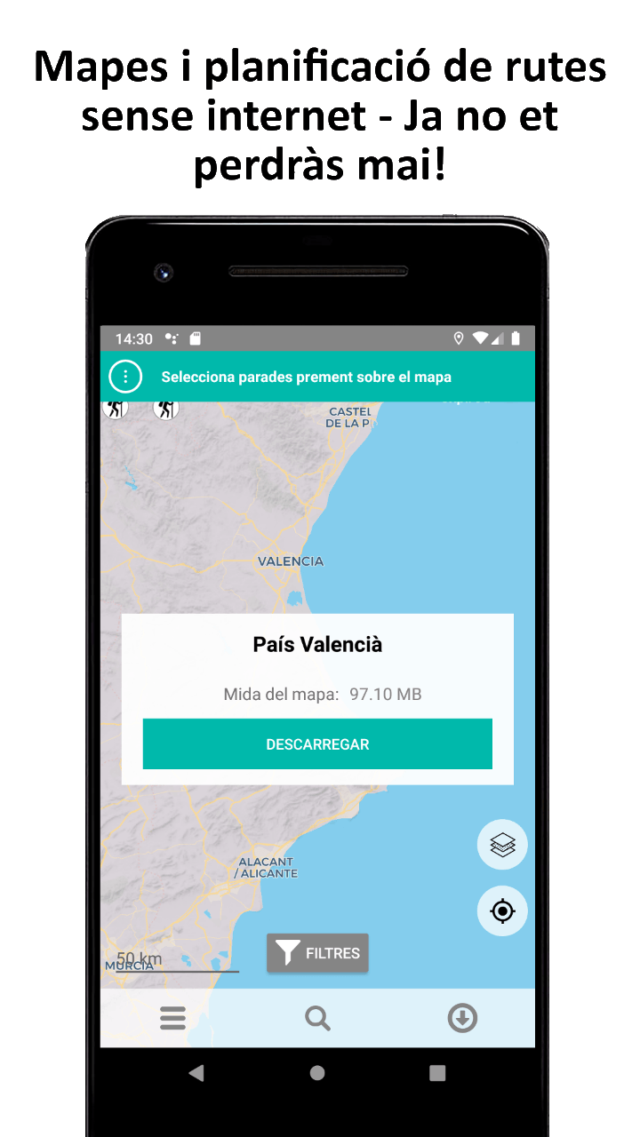 Mapes descarregables (soles a Android)